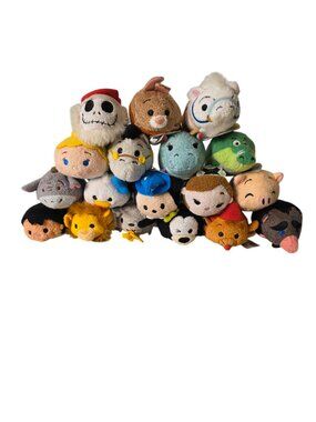 Disney Store Tsum Tsum Mini Plush Lot of 18 Nightmare Before Christmas Peter Pan